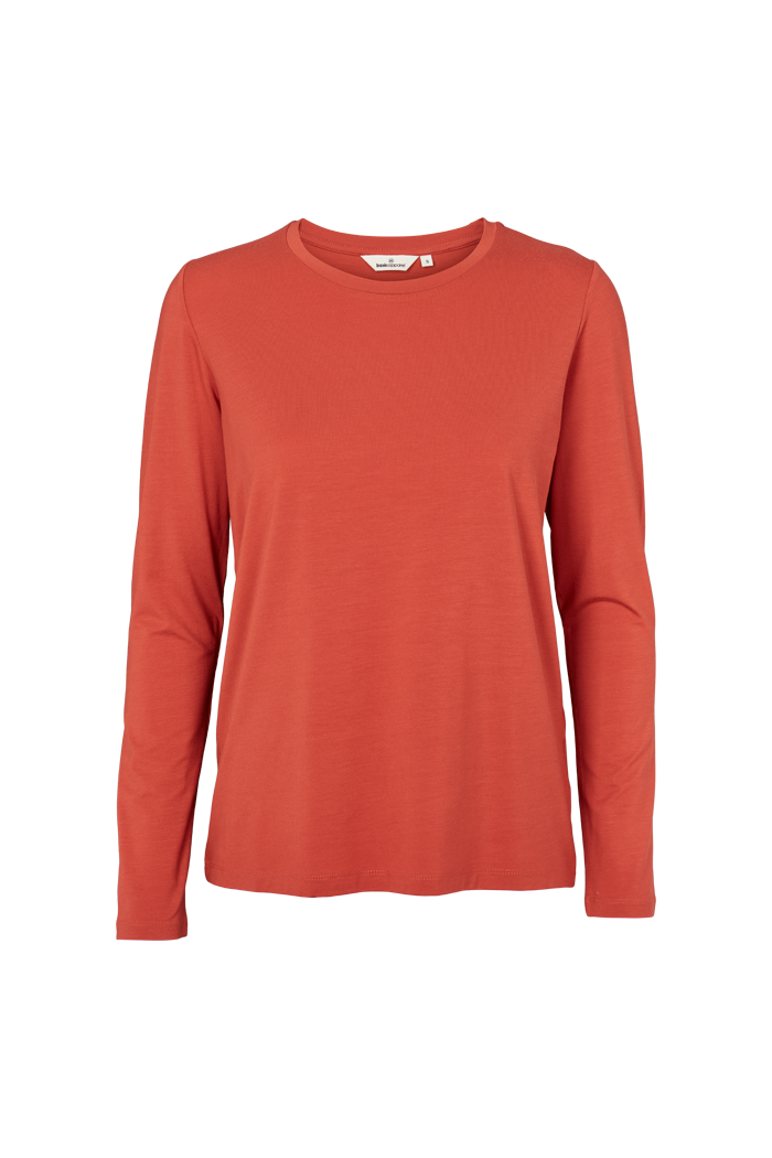 Basic Apparel Jolanda LS Tee T-shirts 727 Cinnabar